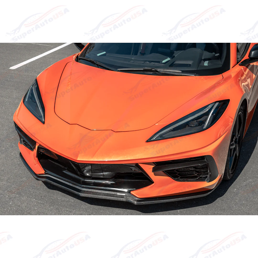 2020+ Chevrolet Corvette C8 Stingray - Z51 Style Front Lip Splitter (3pc) - Image 13