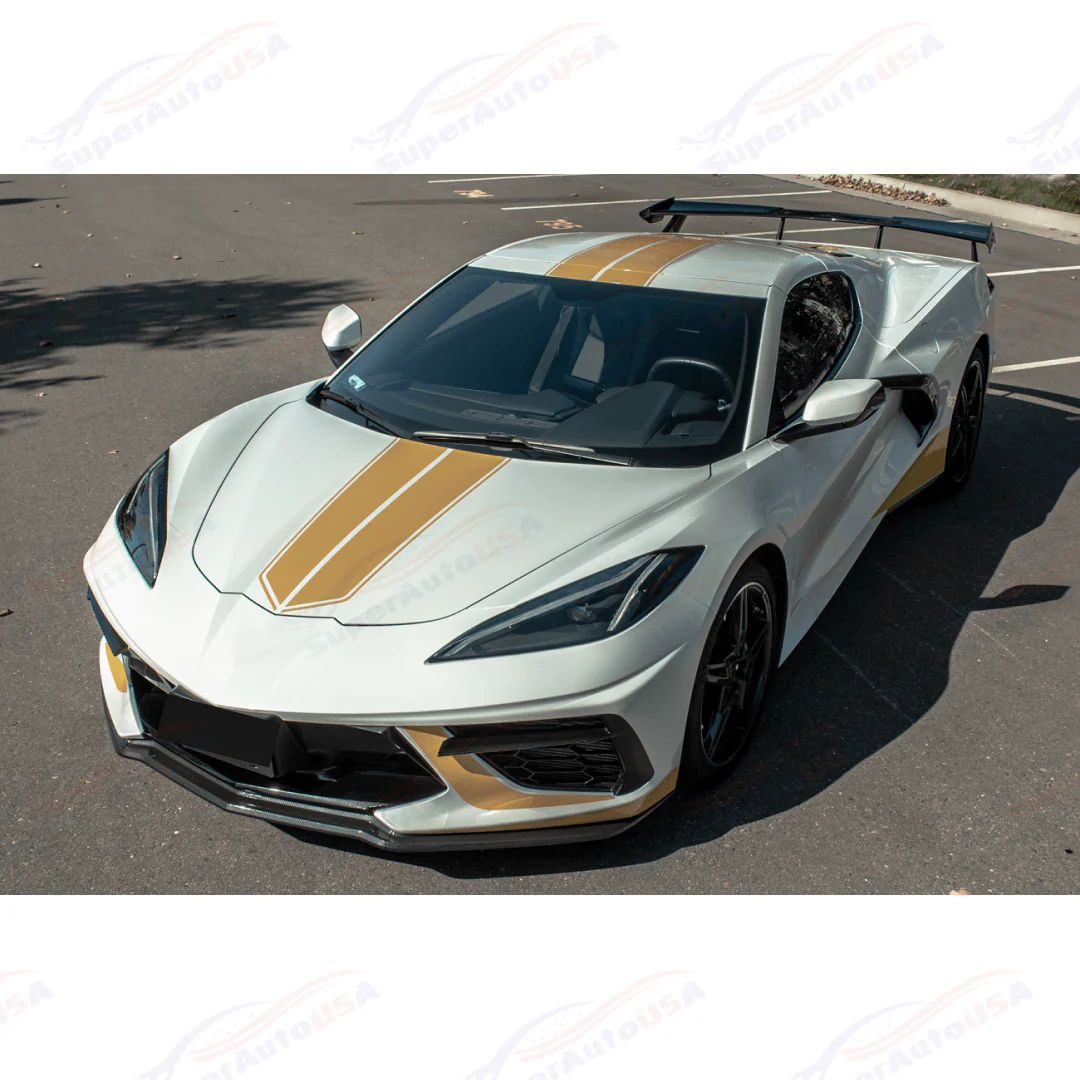 2020+ Chevrolet Corvette C8 Stingray - Z51 Style Front Lip Splitter (3pc) - Image 20
