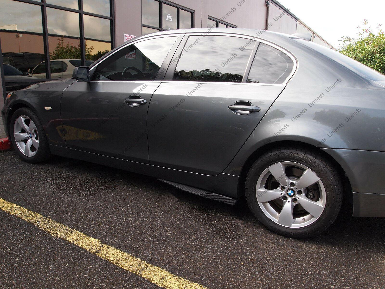 Universal Side Skirts Body Kit Rocker Panels Splitters Wings (Carbon Fiber Print) - Image 3