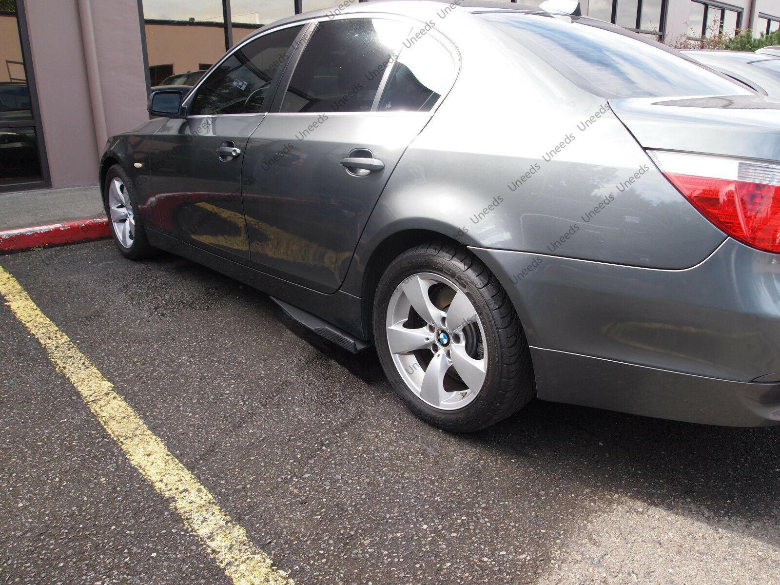 Universal Side Skirts Body Kit Rocker Panels Splitters Wings (Carbon Fiber Print) - Image 4