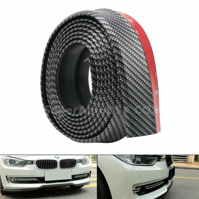 Universal Bumper Lip Splitter Body Spoiler Skirt Protector 100" (Carbon Fiber Print) - Image 3