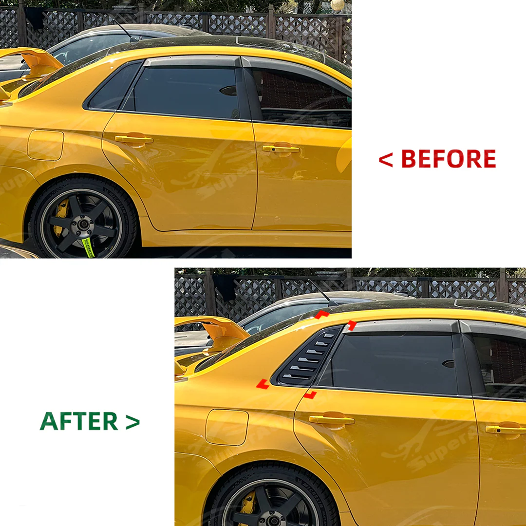 2008-2014 Subaru Impreza WRX / STI GV Sedan - Rear Passanger Window Louvers - Image 3
