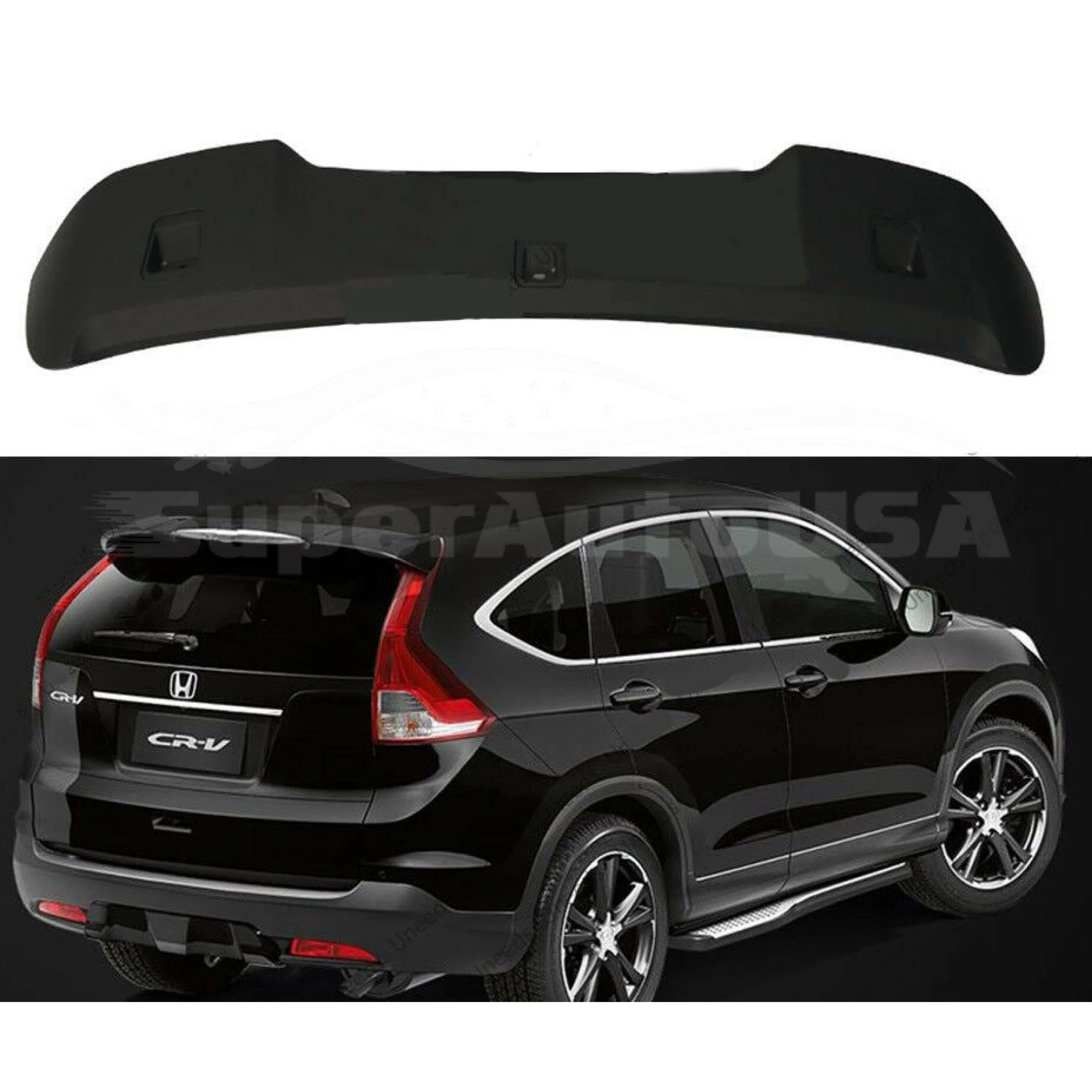 Rear Roof Spoiler - OE Style Crystal Black Pearl | Fits Honda CR-V (2012-2016)