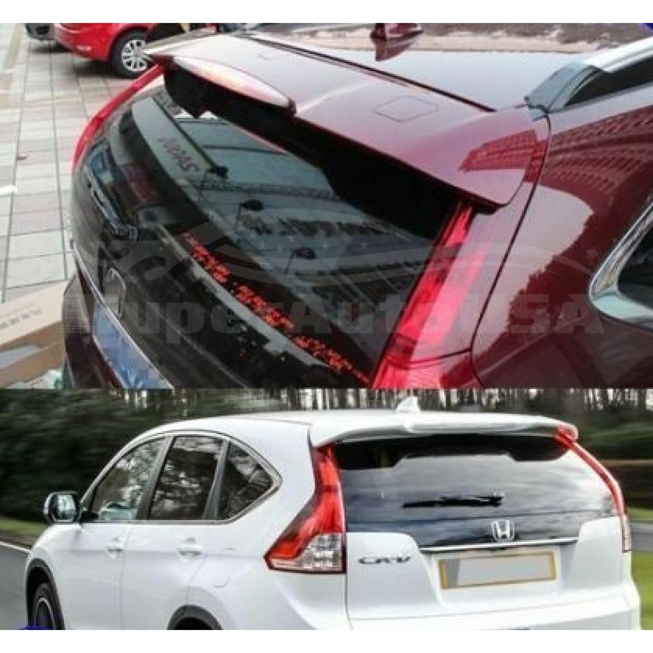 Fit 2012-2016 Honda CRV CR-V Out-Channel Rear Roof Spoiler Wing (White) - Image 2