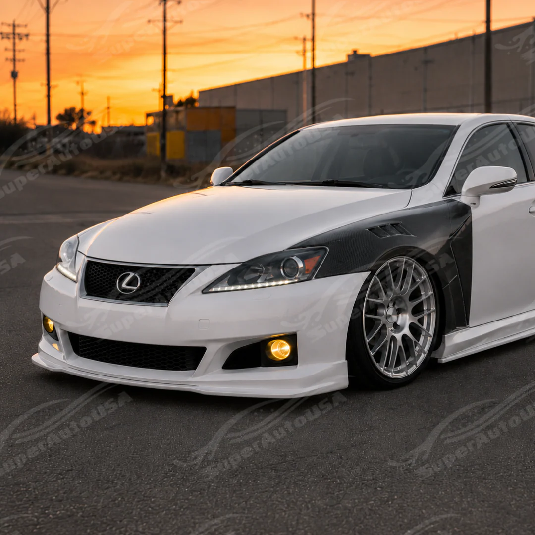 2014-2020 Lexus IS200t / IS250 / IS300 / IS350 - RCF-Style Vented Carbon Fiber Fenders - Image 10