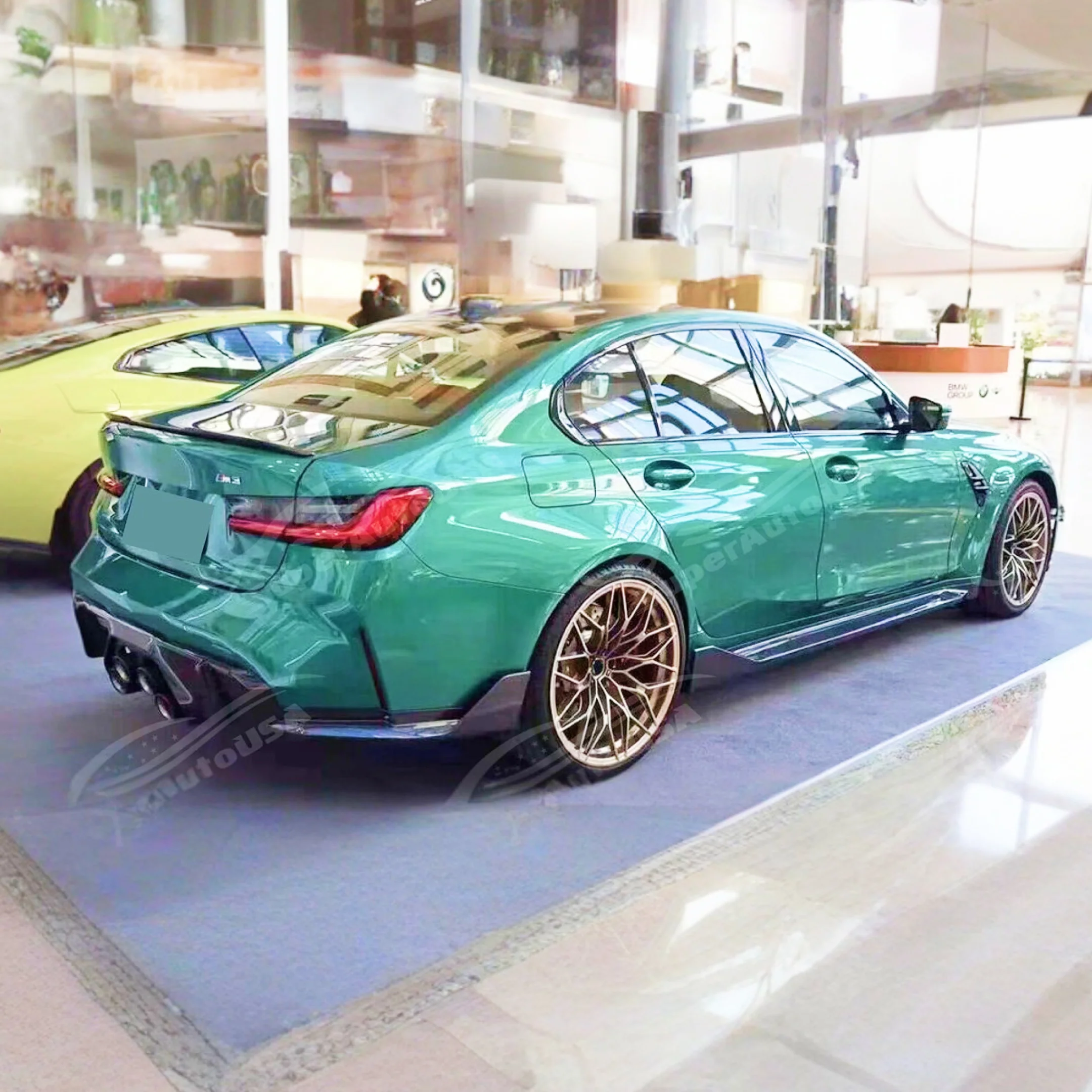2021+ BMW M3 G80 - MP Style Carbon Fiber Side Skirt Splitter - Image 9
