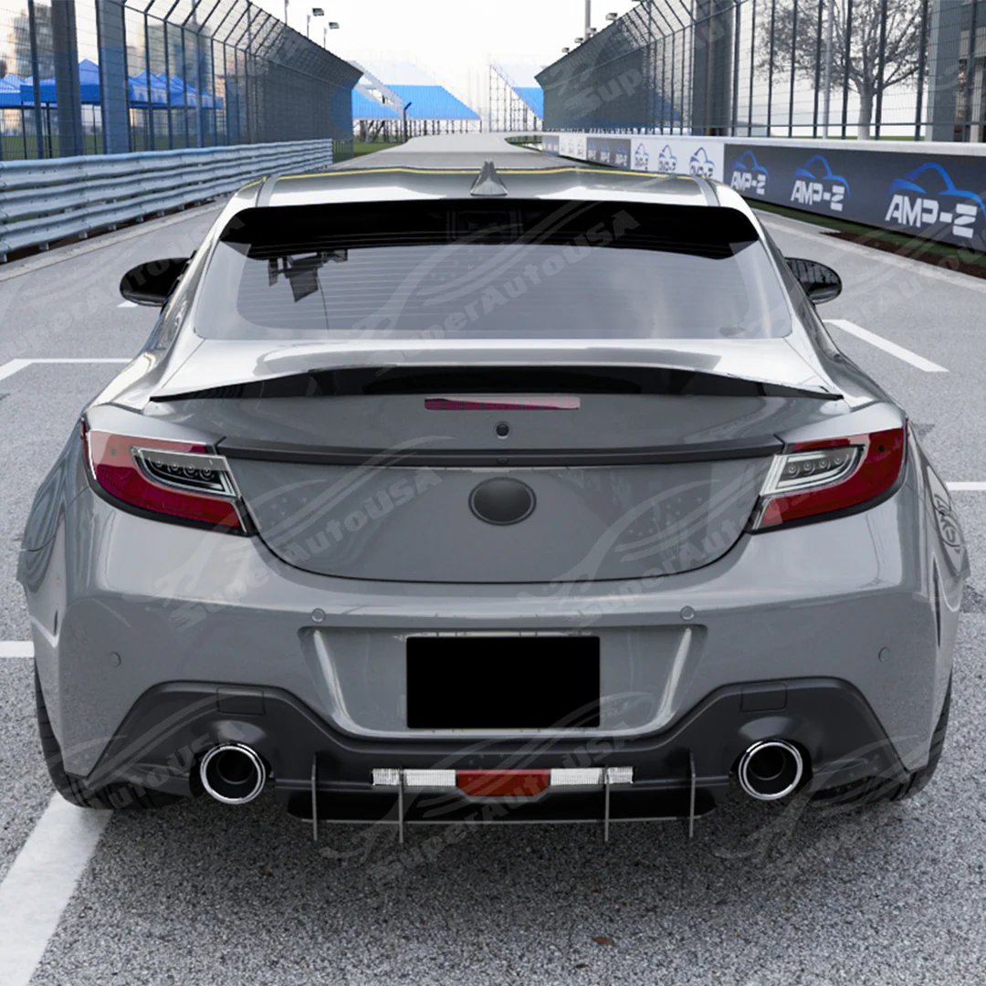 2022-2026 Toyota GR86 / Subaru BRZ  - V-Style Rear Bumper Shark Fin Diffuser Kit - Image 10