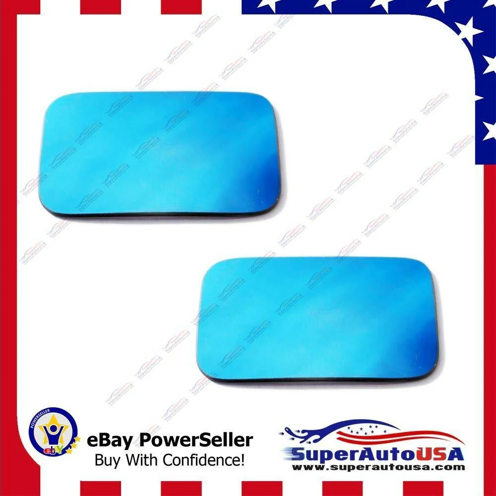Universal 2PCS Blue Blind Spot Mirror Wide Angle Rear View Car Side Mirror Self Adhesive - Image 3