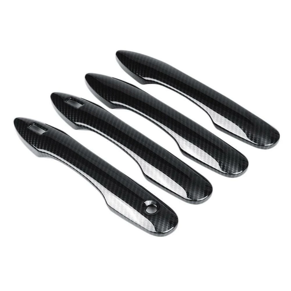 Fit 2018-2021 Toyota Avalon Car Side Door Handle Cover Trim (Carbon Fiber Print, Smart Holes) - Image 6