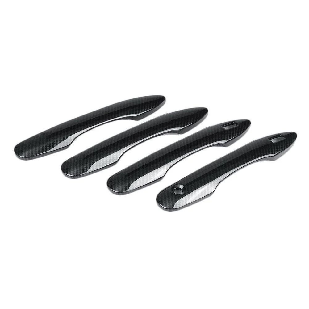 Fit 2016-2020 Toyota Prius Car Side Door Handle Cover Trim (Carbon Fiber Print, Smart Holes) - Image 7