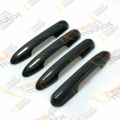 Fit 2019-2021 Toyota RAV4 Car Side Door Handle Cover Trim (Carbon Fiber Print, Smart Holes) - Image 6