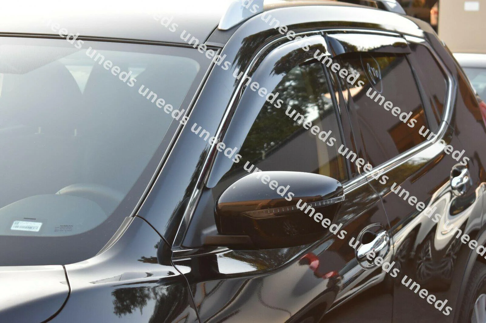 Fit 2017-2022 Nissan Rogue Sport Out-Channel Vent Window Visors Rain Sun Wind Guards Shade Deflectors - Image 5