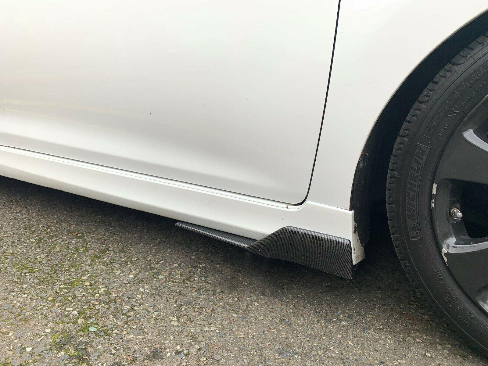 Universal Bottom Line Side Skirts Body Kit 45cm/ 17.7" (Carbon Fiber Print, 2 pcs) - Image 2
