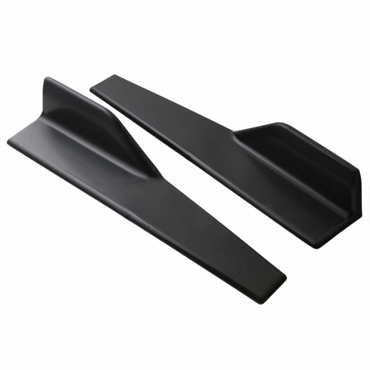 Universal Black Bottom Line Side Skirts Body Kit 45cm/ 17.7" (Black, 2 pcs) - Image 2