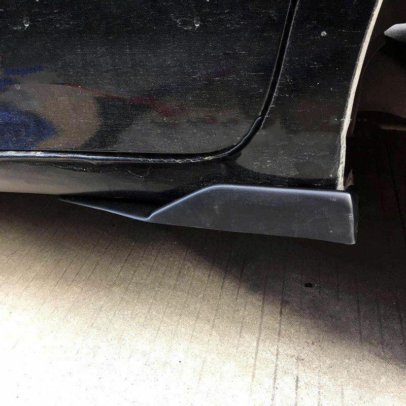 Universal Black Bottom Line Side Skirts Body Kit 45cm/ 17.7" (Black, 2 pcs) - Image 3