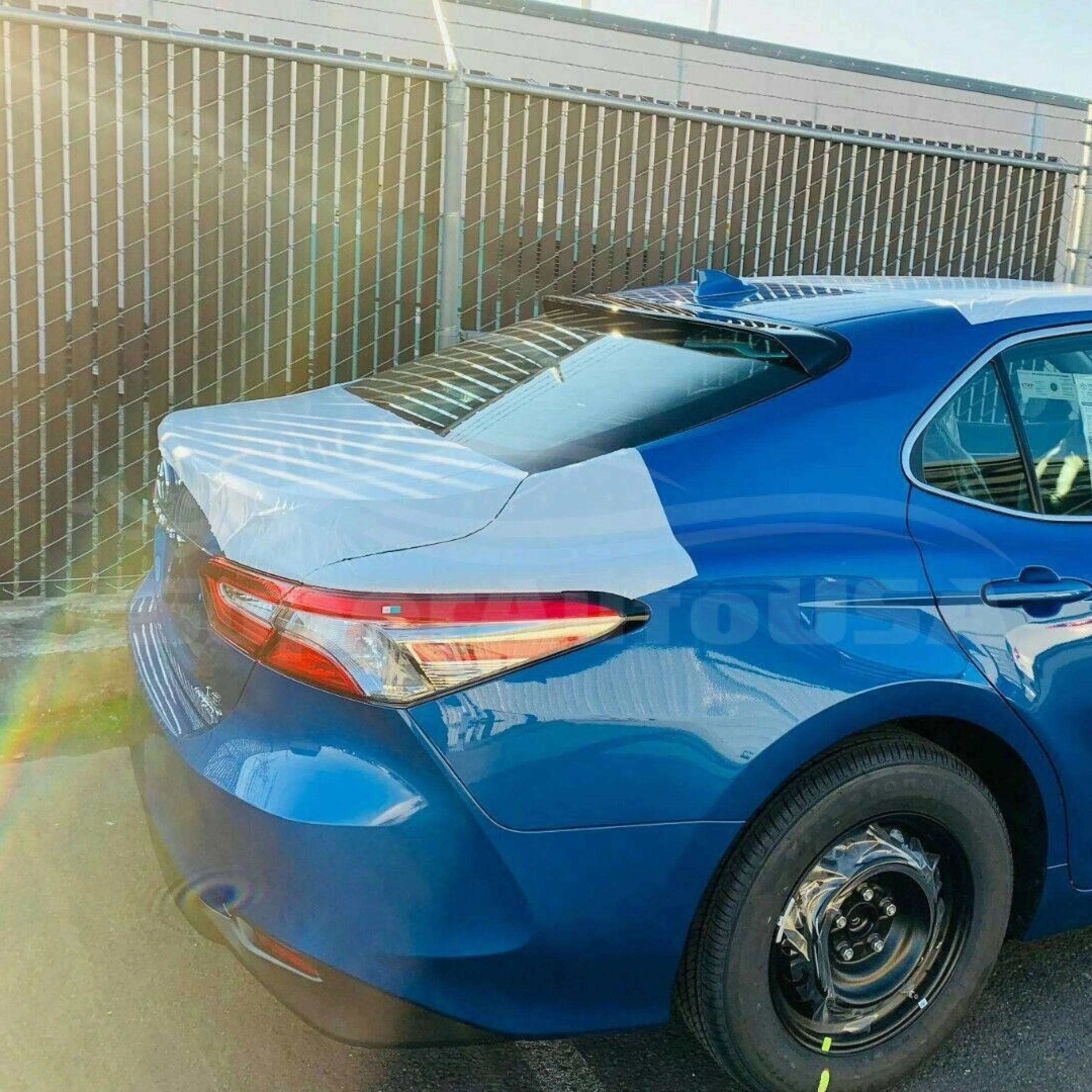 Fit 2012-2017 Toyota Camry ABS Black Rear Roof Window Visor Spoiler 3D JDM (Black) - Image 2