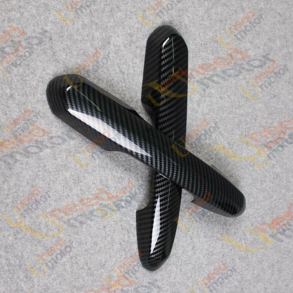 Fit 2019-2021 Toyota Highlander Car Side Door Handle Cover Trim (Carbon Fiber Print) - Image 2