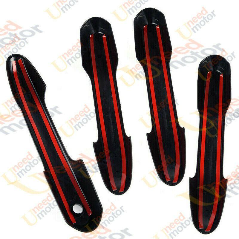 Fit 2019-2021 Toyota Highlander Car Side Door Handle Cover Trim (Carbon Fiber Print) - Image 8