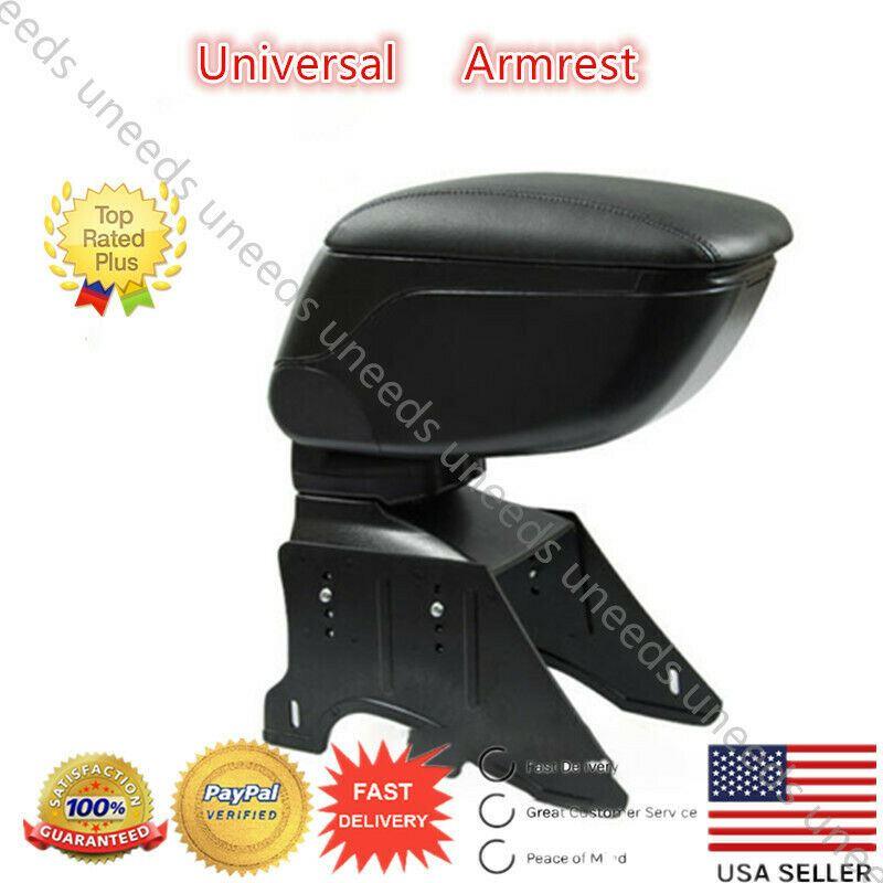 Universal Adjustable Black Big Storage Armrest Box Center Console (Black) - Image 8