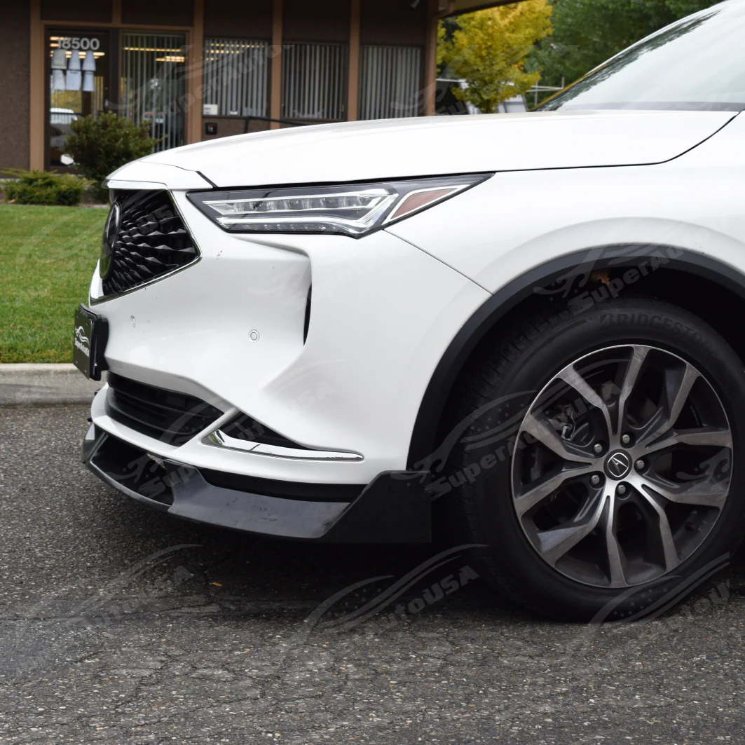 Black Front Bumper Splitters for Acura MDX 2022-2025 - Image 2
