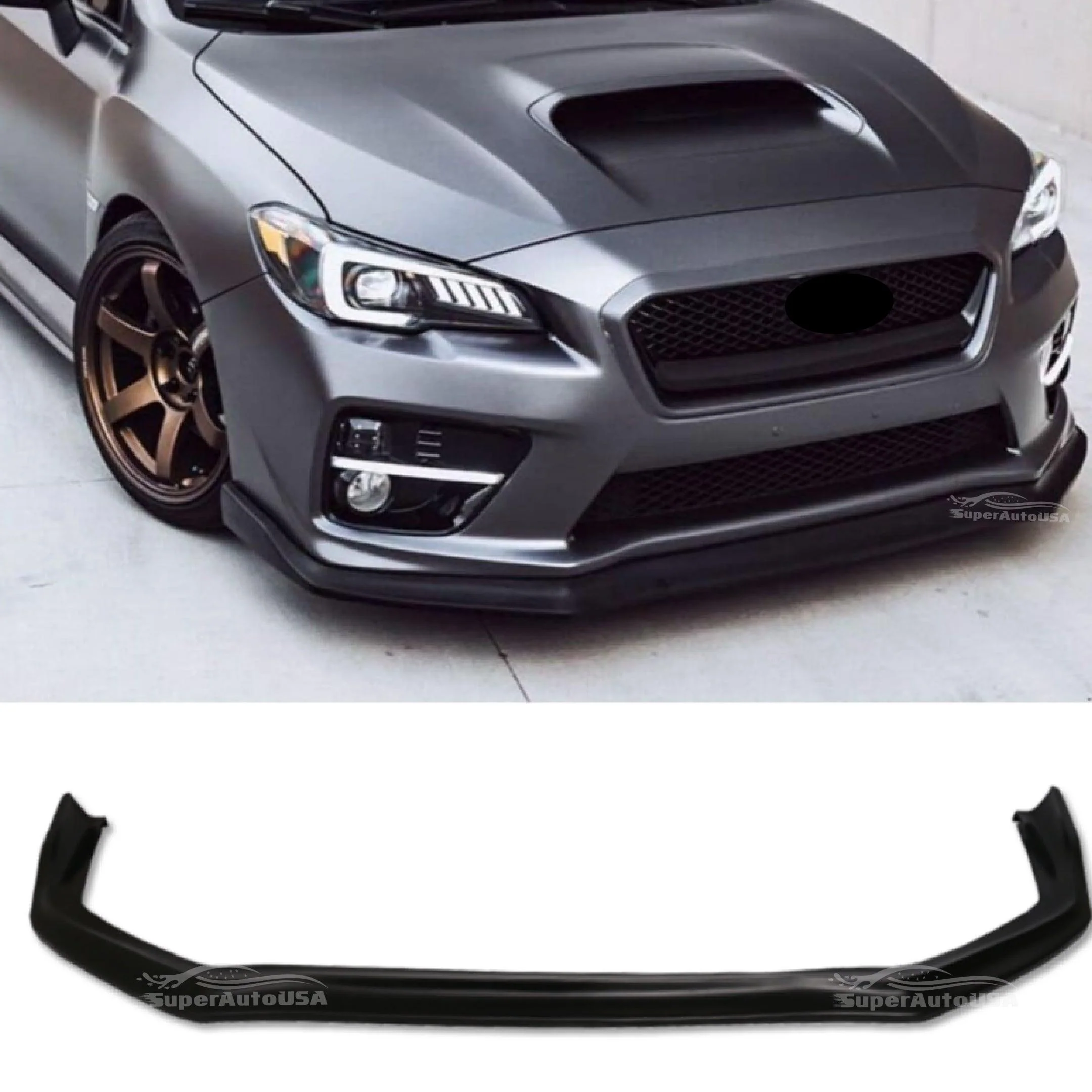 2015-2021 Subaru WRX STI VA -  Front Lip - Gloss Black