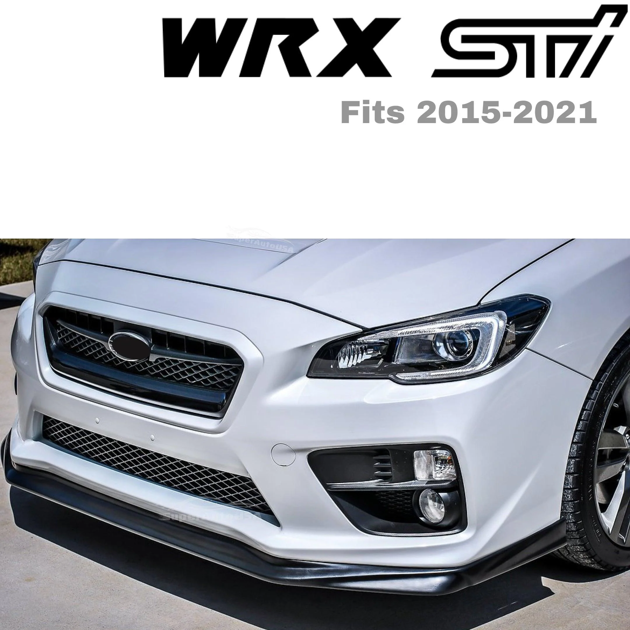 2015-2021 Subaru WRX STI VA -  Front Lip - Gloss Black - Image 3