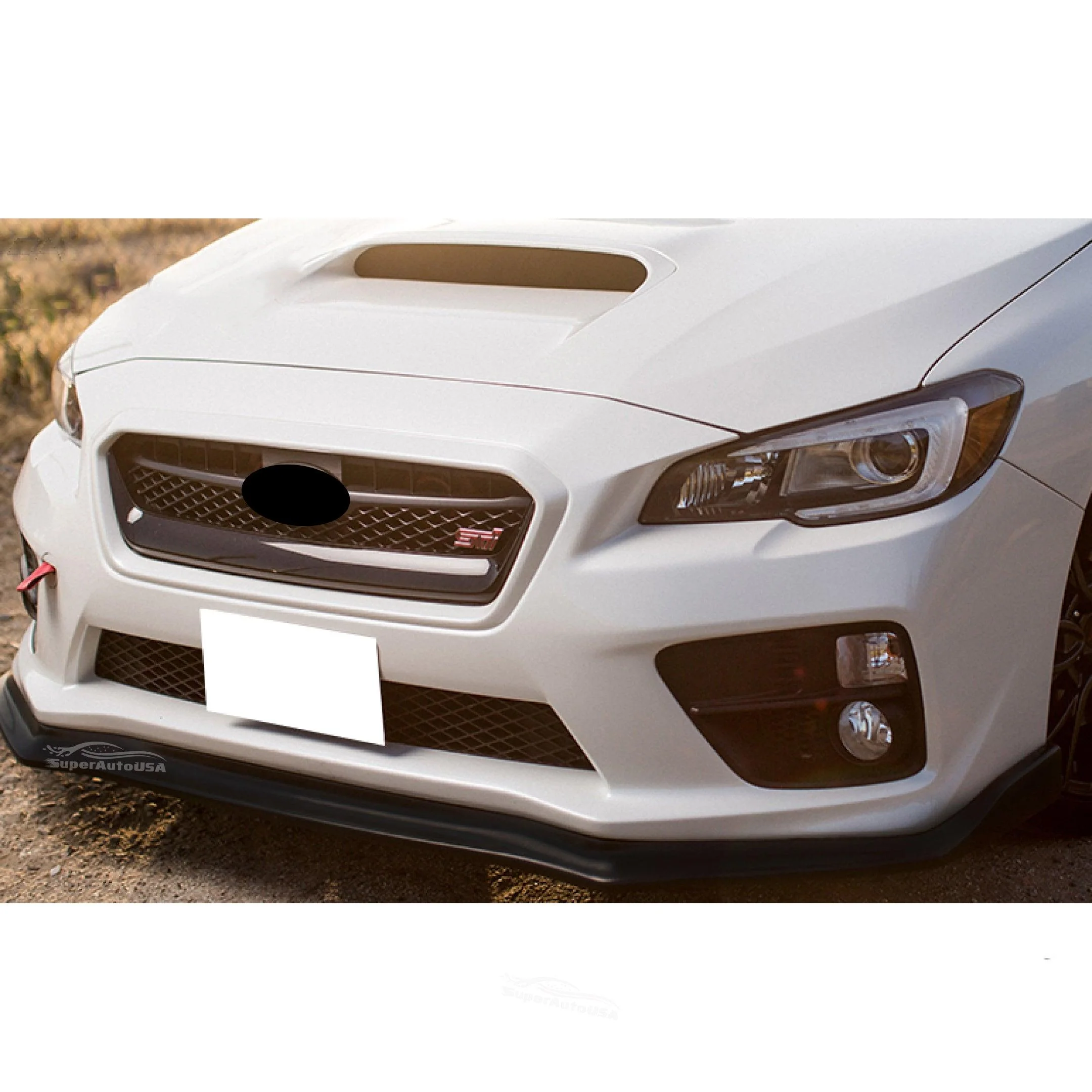 2015-2021 Subaru WRX STI VA -  Front Lip - Gloss Black - Image 4