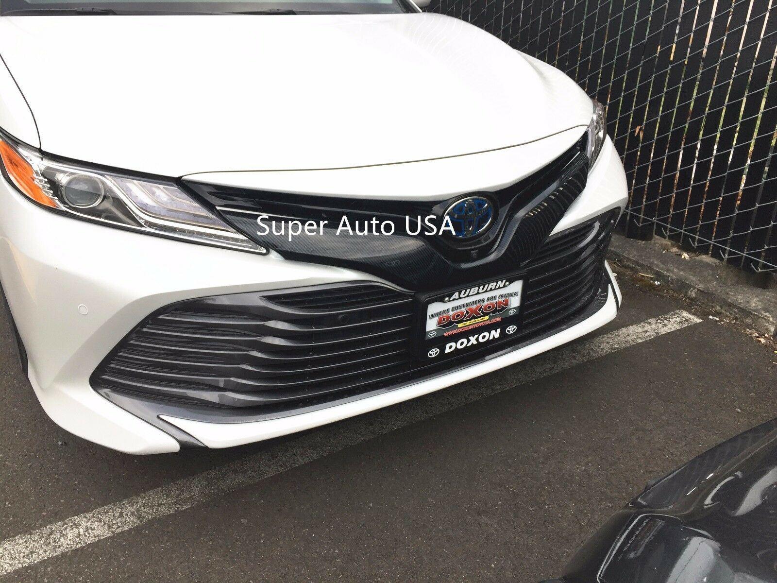 Fits 2018-2023 TOYOTA Camry Car Front Grille Grid Cover Trim Strip (Carbon Fiber Print) - Image 6