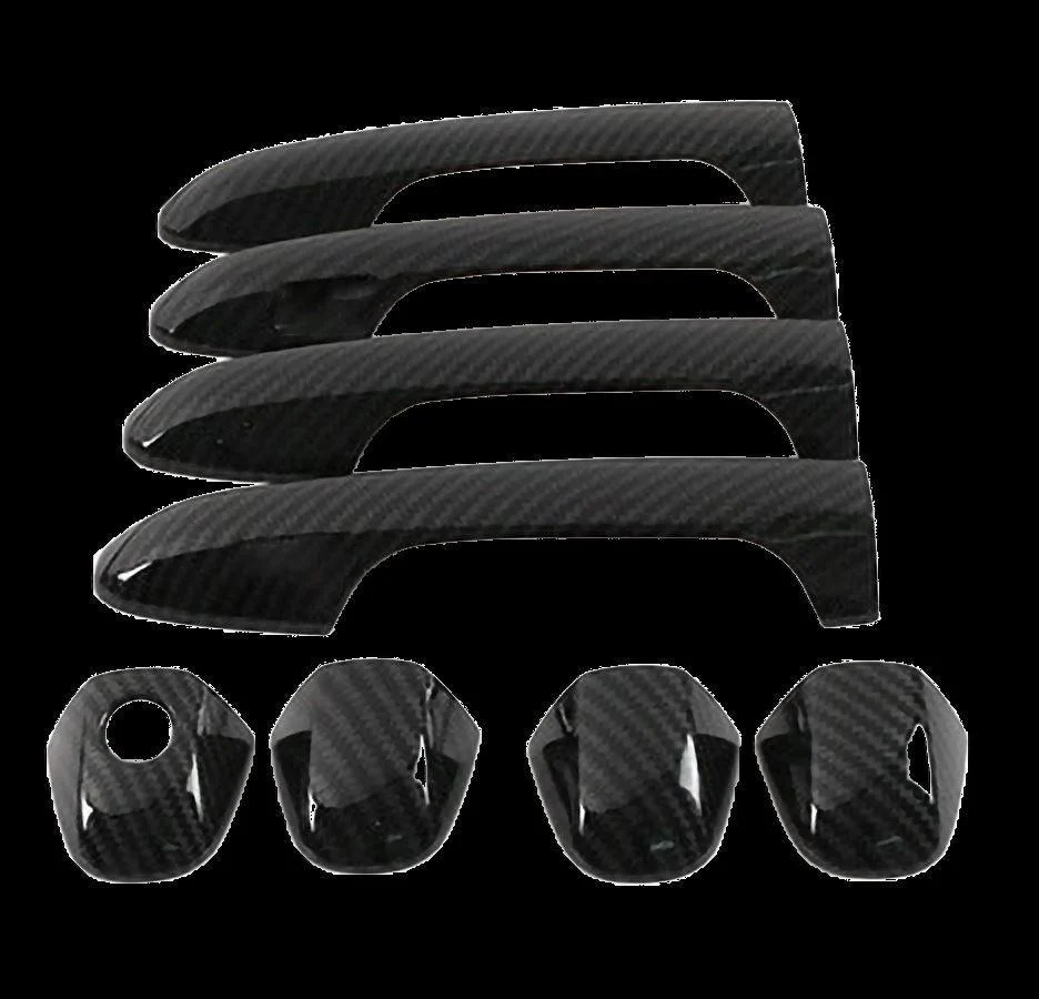 Fit 2016-2021  Toyota Tacoma Door Handle Covers (Carbon Fiber Print) - Image 2