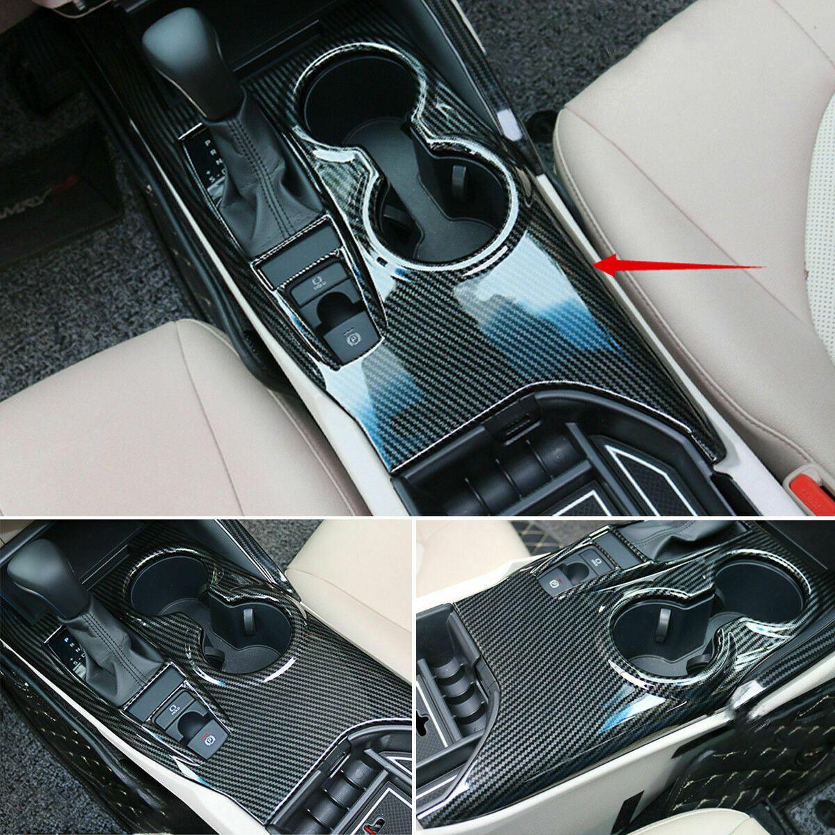 Fits 2018-2023 Toyota Camry Inner Gear Shift Box Panel Cover Trim (Gloss Black)