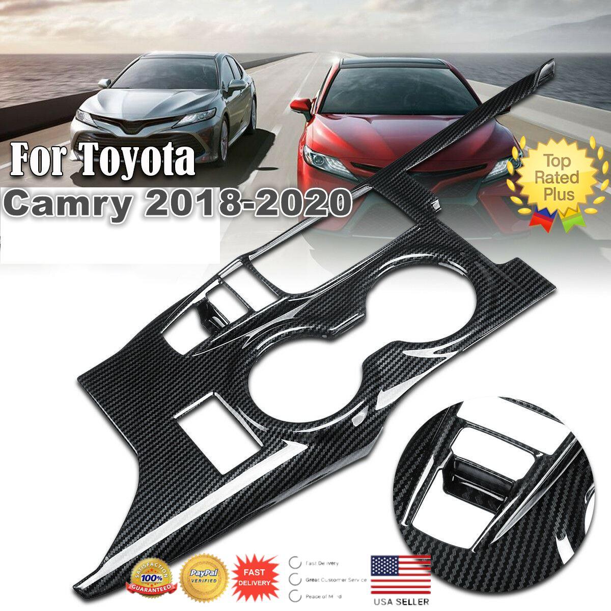 Fits 2018-2023 Toyota Camry Inner Gear Shift Box Panel Cover Trim (Gloss Black) - Image 6