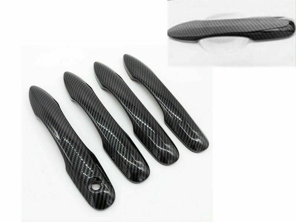 Fit 2020-2024Toyota Corolla Car Side Door Handle Cover Trim (Carbon Fiber Print) - Image 2