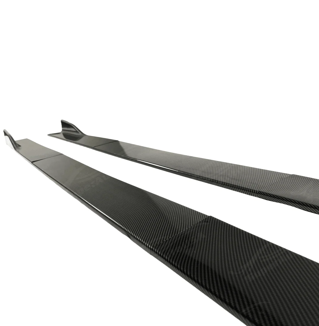 Carbon Fiber Print Side Skirts Extension Fits BMW 2000-2025 All Year Model - Image 10