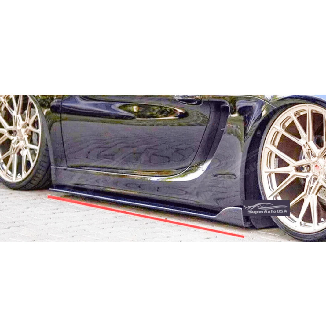 Carbon Fiber Print Side Skirts Extension Fits BMW 2000-2025 All Year Model - Image 14