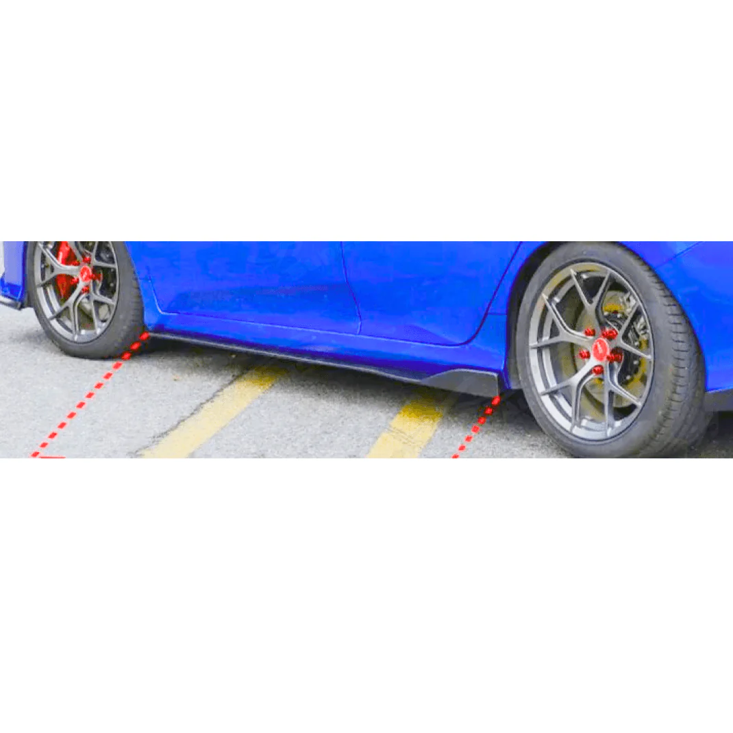 Carbon Fiber Print Side Skirts Extension Fits BMW 2000-2025 All Year Model - Image 16