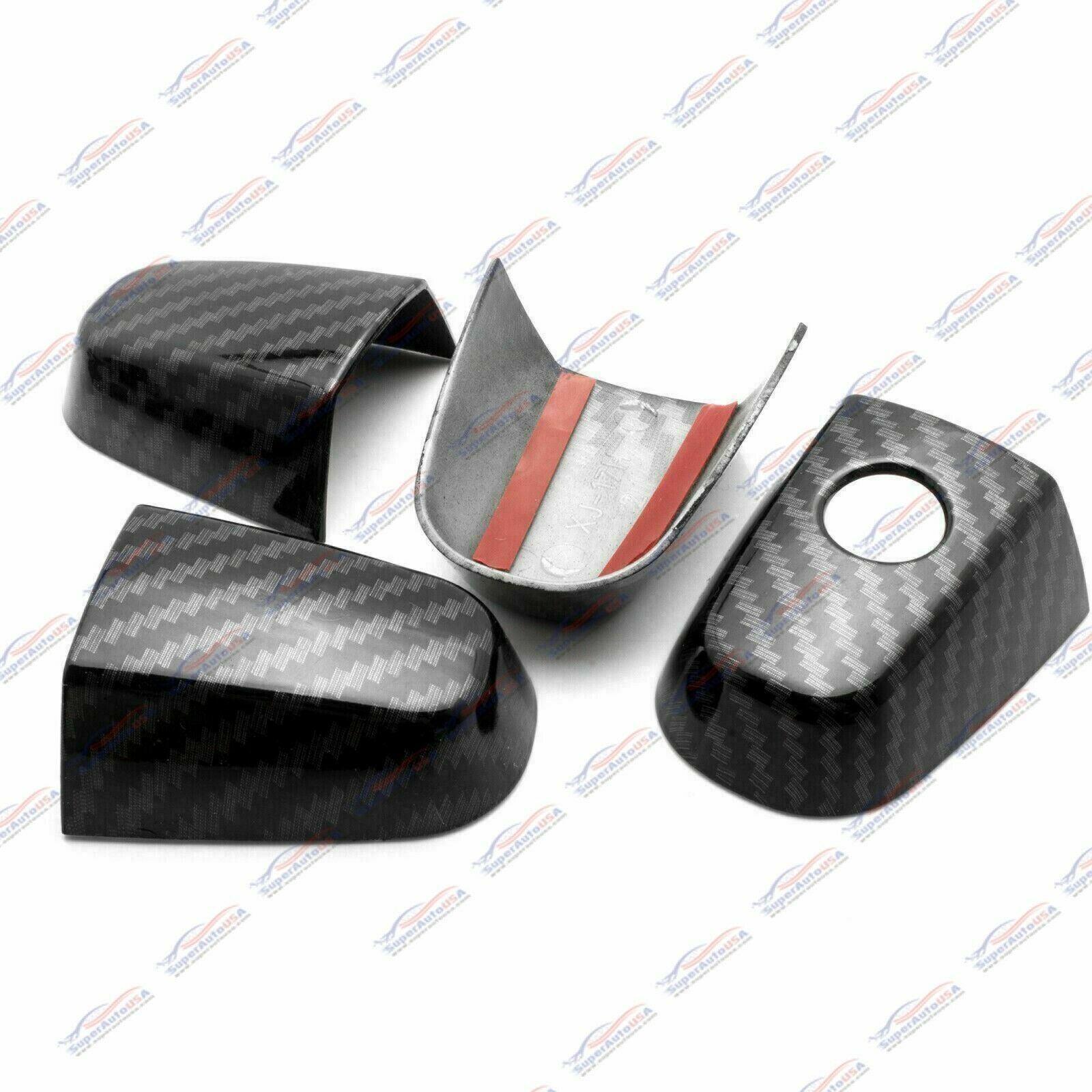 Fit 2012-2016 Honda CR-V CRV Driver Passenger Side Door Handle Covers Trim (Carbon Fiber Print, Smart Holes) - Image 6