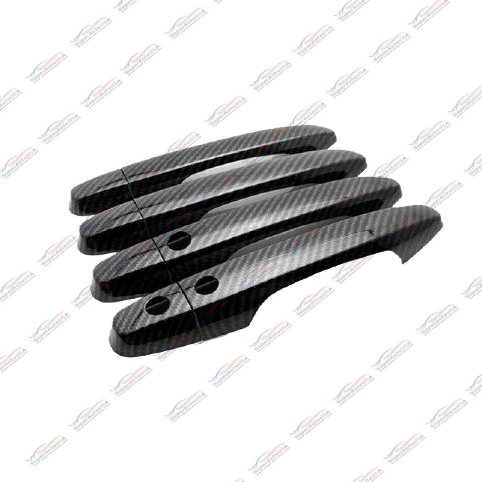 Fit 2012-2016 Honda CR-V CRV Driver Passenger Side Door Handle Covers Trim (Carbon Fiber Print, Smart Holes) - Image 8