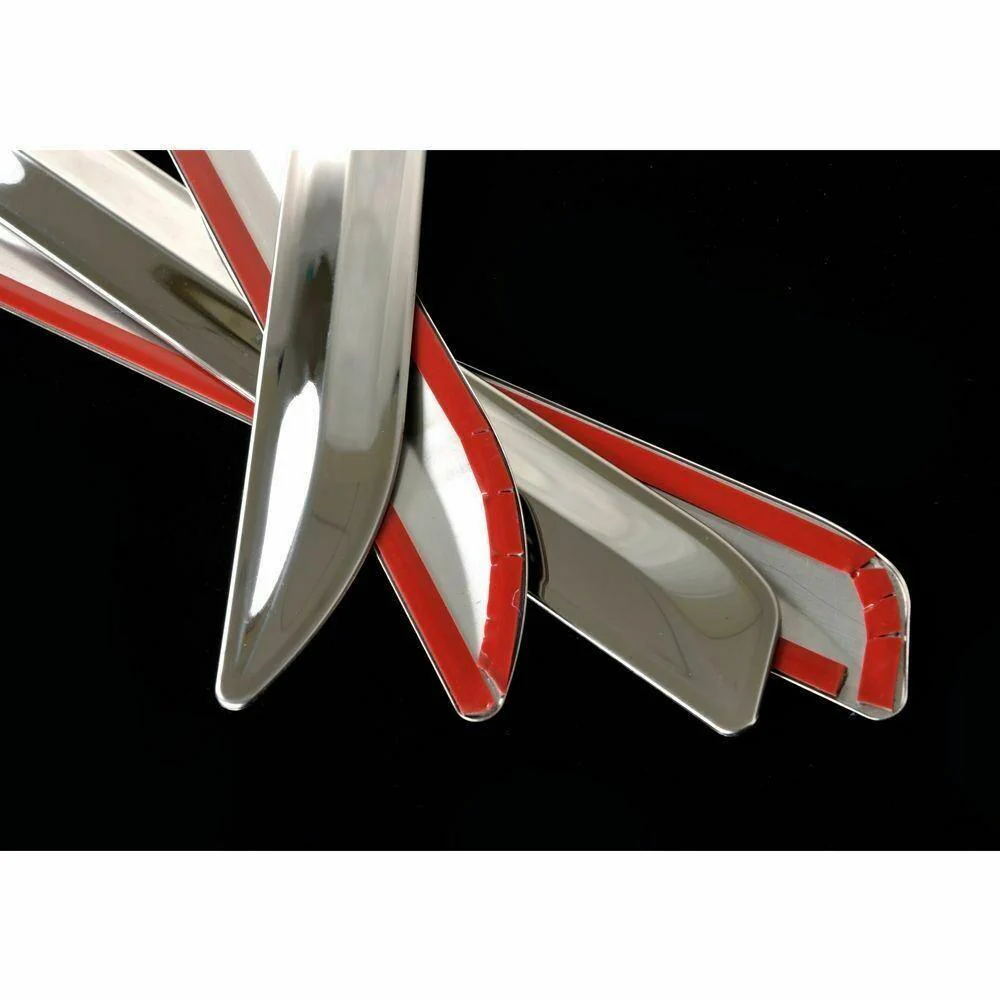 Fit 2012-2016 Honda CRV Side Body Door Molding Lid Cover Trim Plate Kit (Chrome) - Image 5