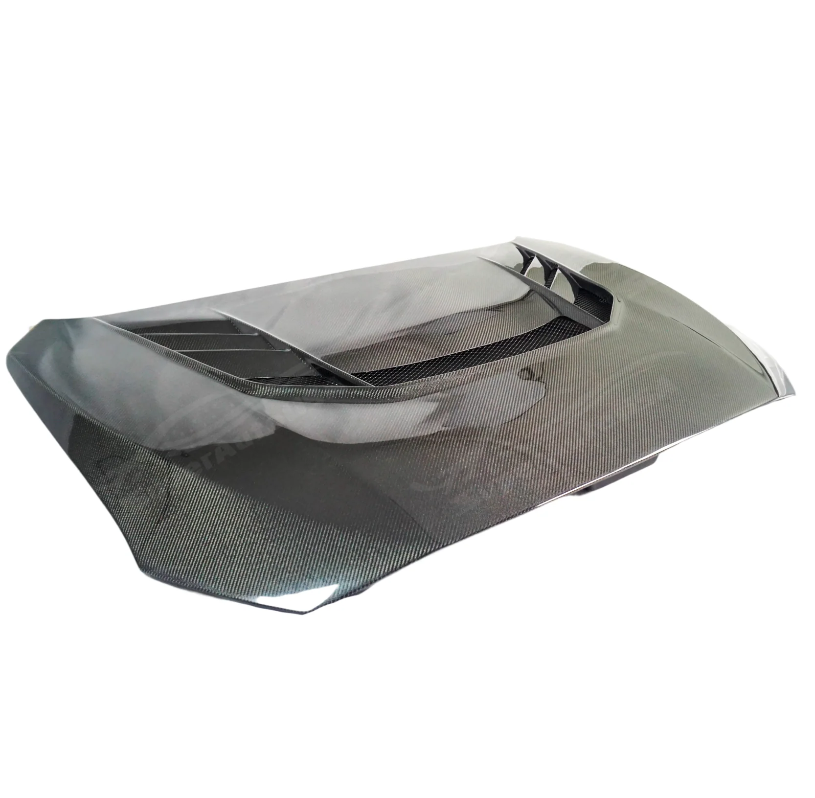 2015-2021 Subaru WRX STI VA - Carbon Fiber Hood - Reverse Scoop (FOR FMIC) - Image 6