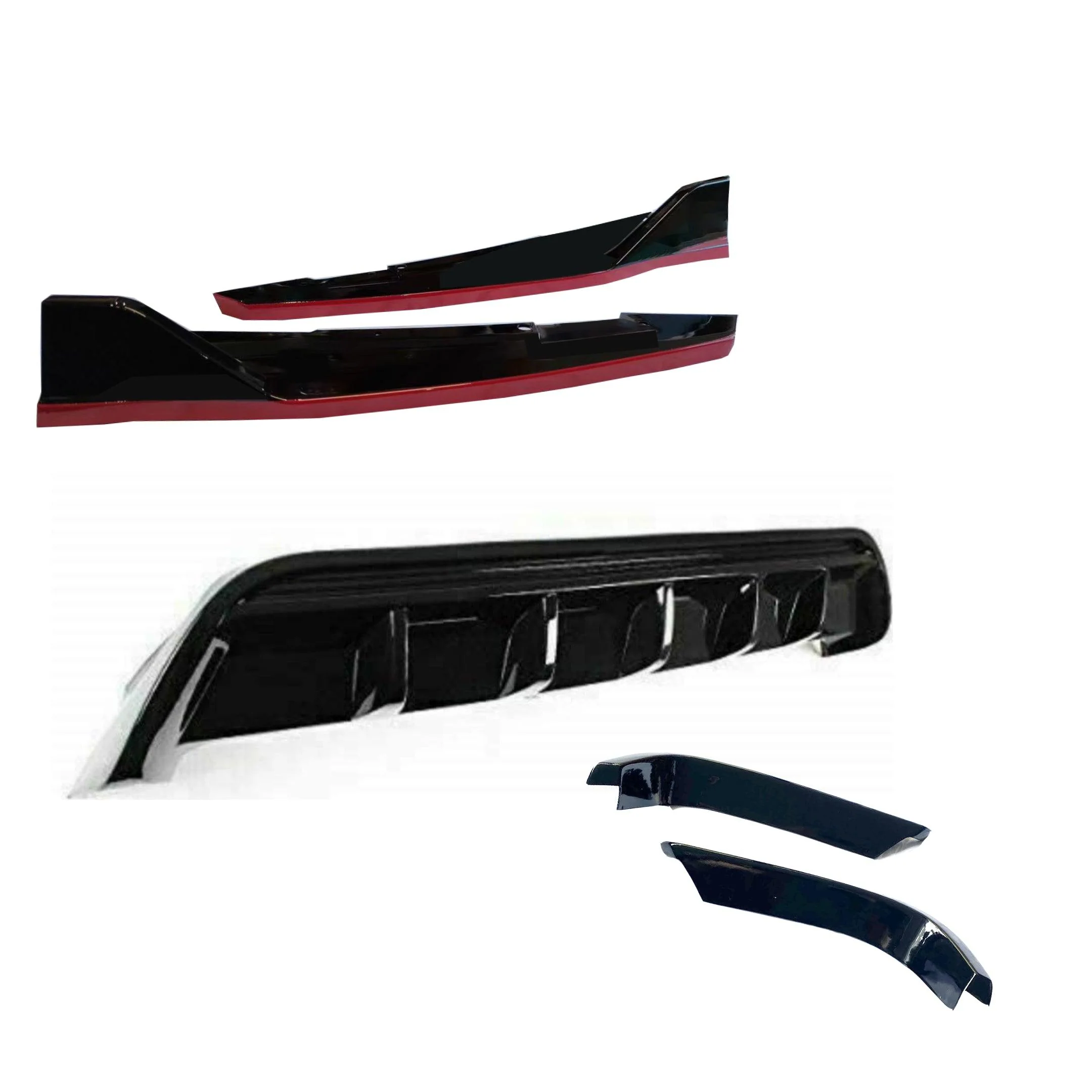 Front Lip/Rear Diffuser/Side Skirts /Rear Spoiler 5-in-1 Set - TRD Style | Fits Toyota Camry (2018-2024) - Image 14