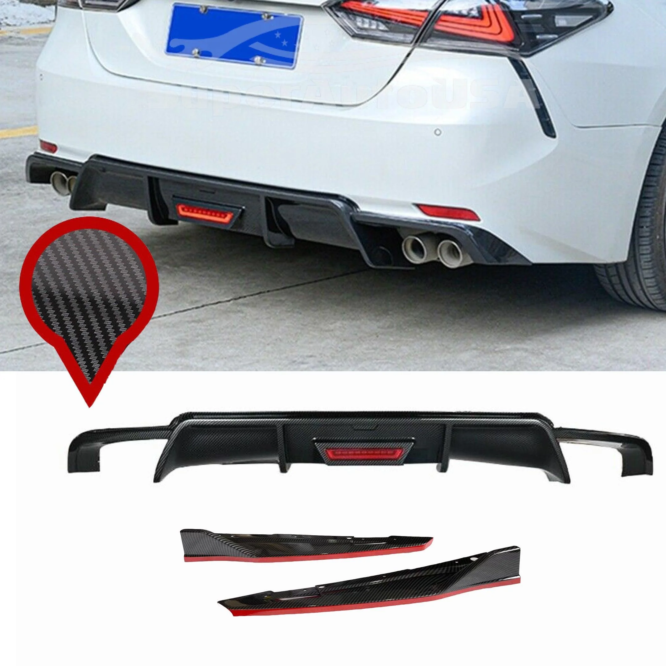 Full Body kit Set - LED Light Fits Toyota Camry 2018-2024 - Image 16