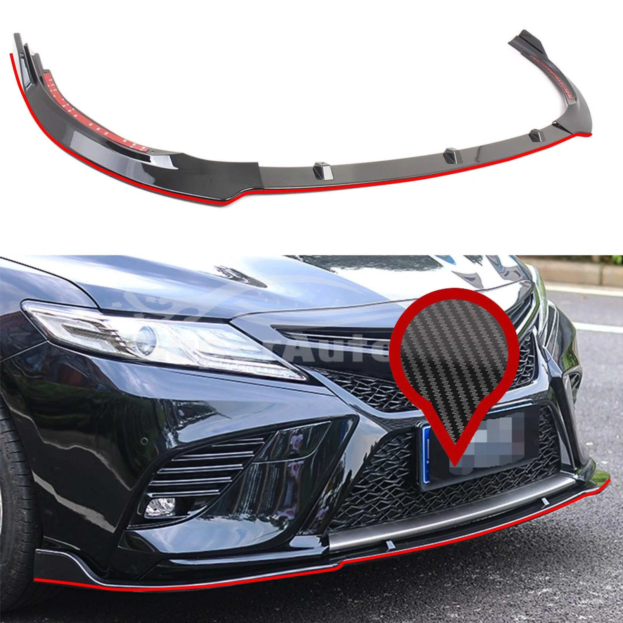 Full Body kit Set - LED Light Fits Toyota Camry 2018-2024 - Image 18