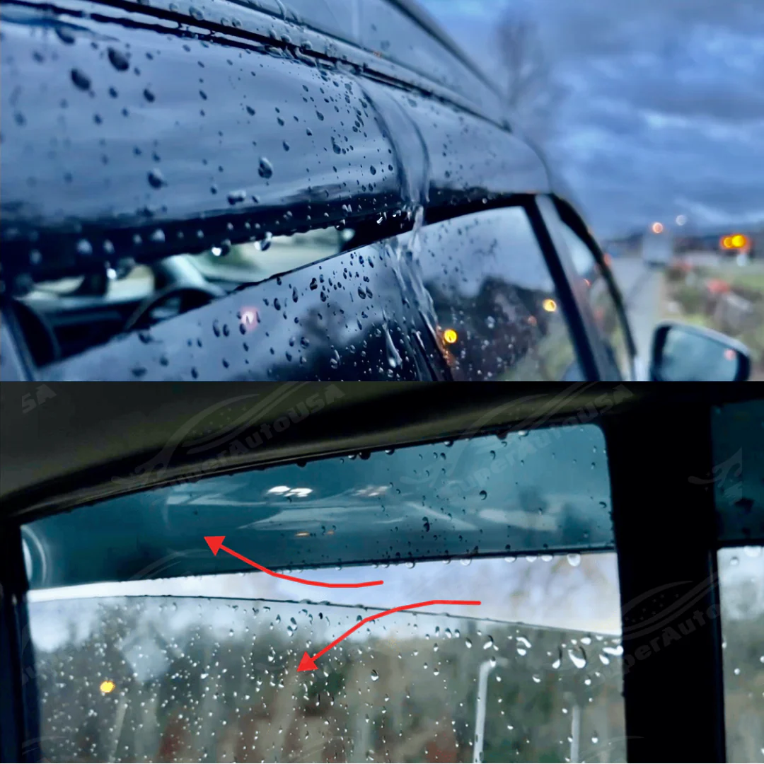 Fit 2023-NOW bZ4X In-Channel Vent Window Visors Rain Sun Wind Guards Shade Deflectors - Image 4