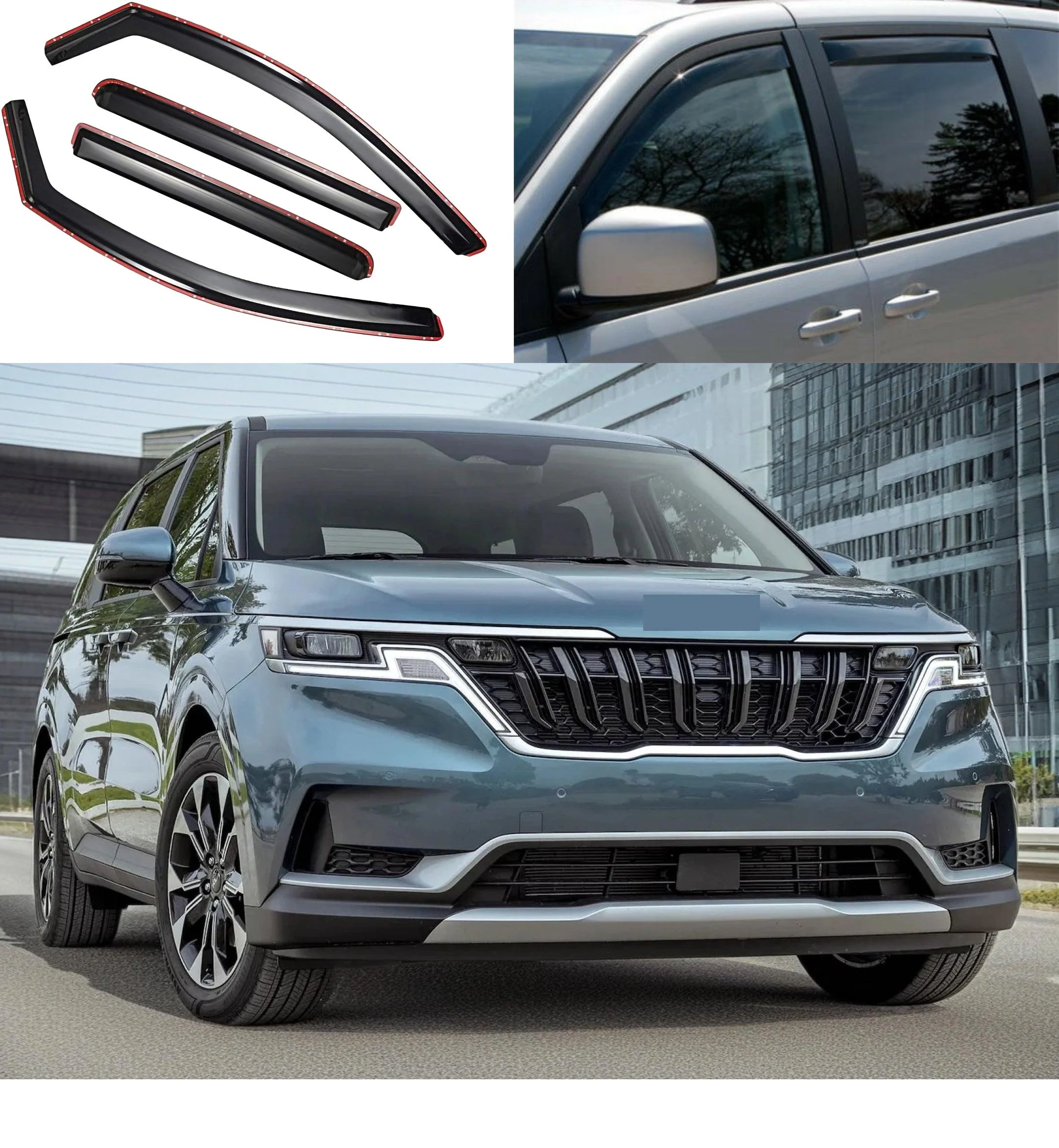 In-Channel Window Visors Rain Sun Guard Shade Deflector For 2022-2025 Carnival