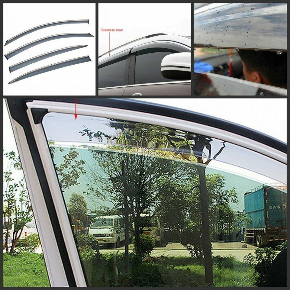 Chrome Trim Rain Guards Window Visors Fits 2023-2024 Niro - Image 6
