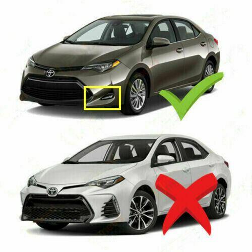Fit 2017-2019 Toyota Corolla L LE XLE DRL Accent Front Fog Light LED Driving Lamp & Bezel - Image 5