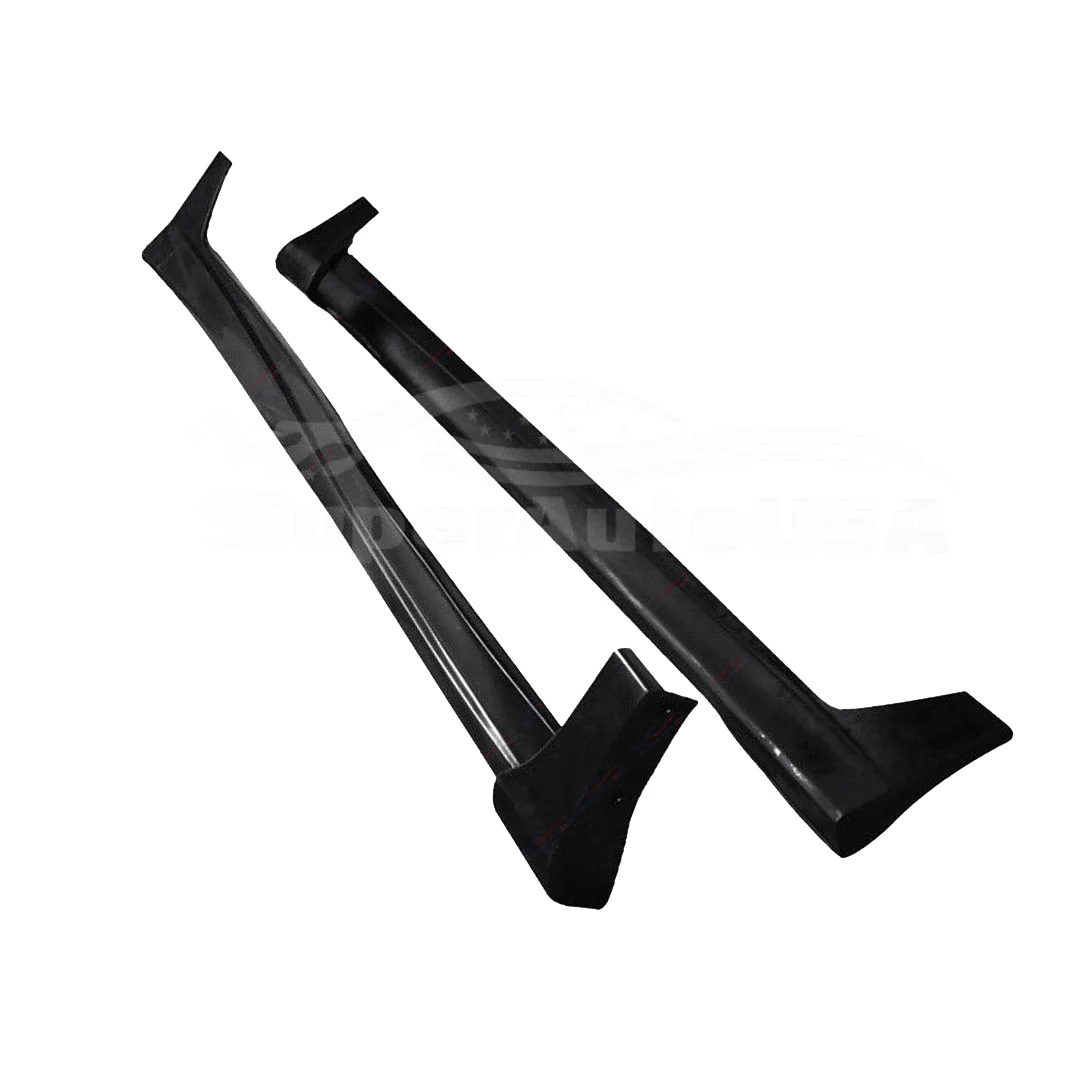 Fit 2008-2012 Honda Accord 4 Door MOD Style Side Skirts Body Kit Black