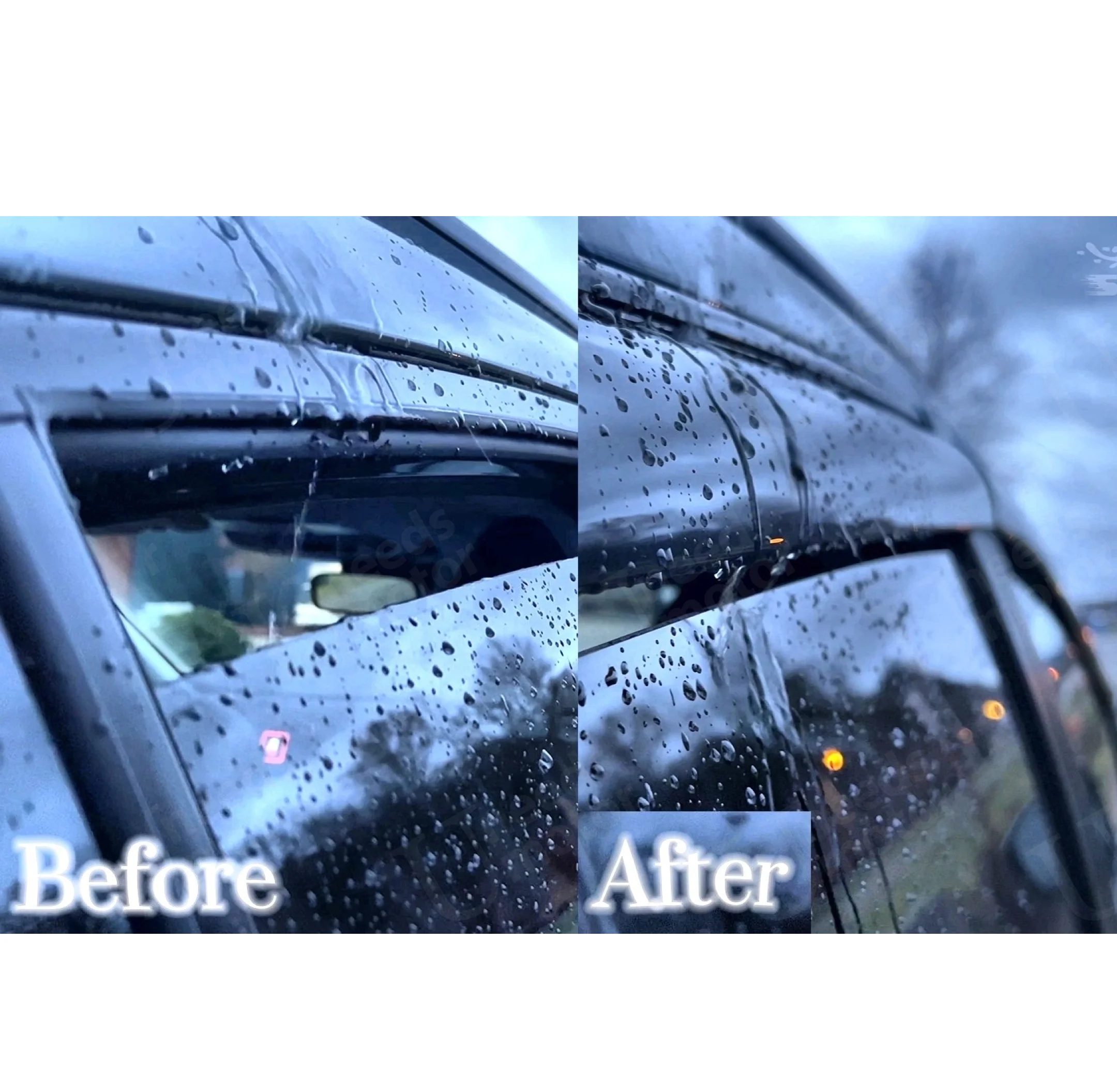 Fit 2010-2019 Toyota 4 Runner 3D Mugen Style Vent Window Visors Rain Sun Wind Guards Shade Deflectors - Image 5