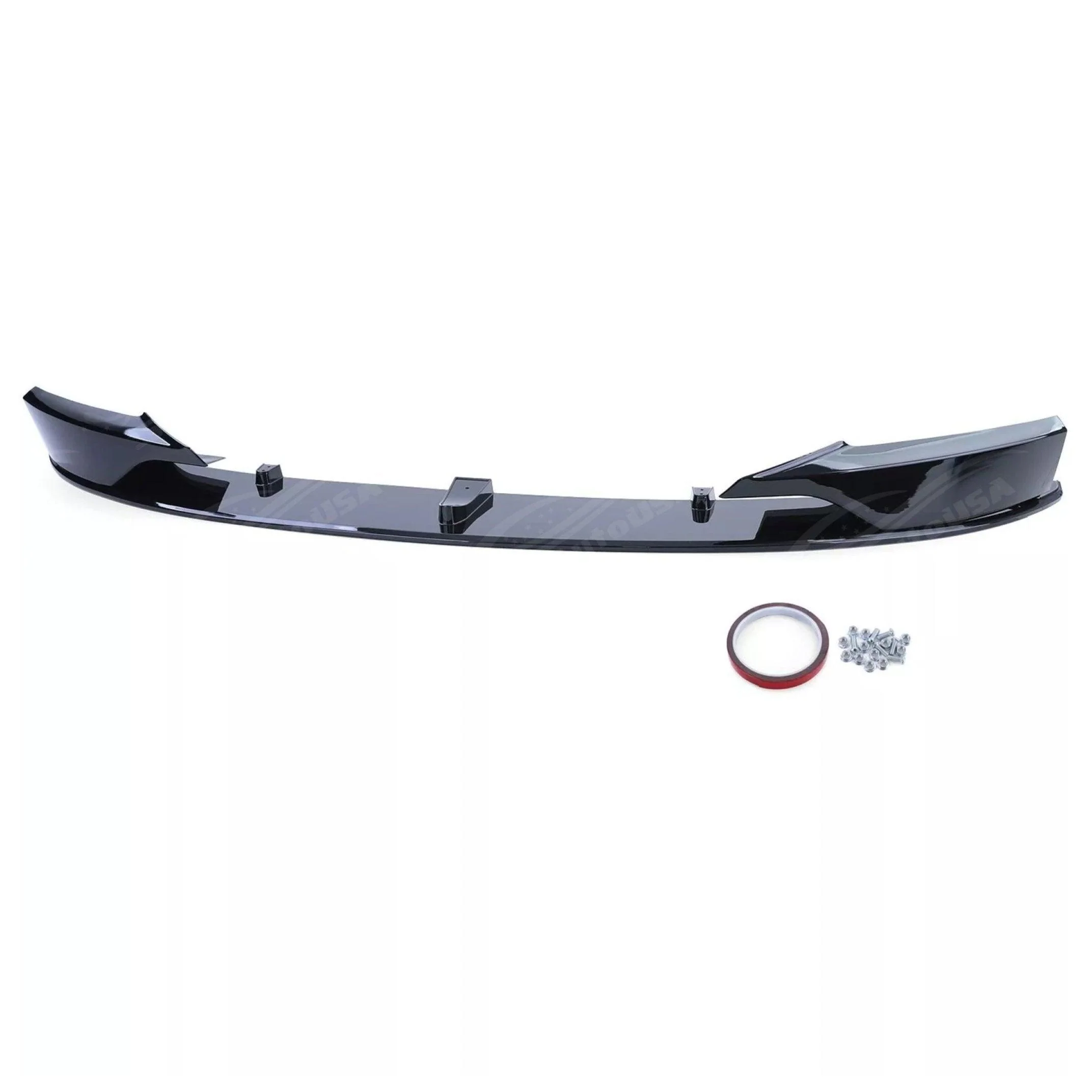 Fit 2014-2019 BMW F34 3 Series GT MP Style Front Bumper Spoiler Lip Corner Splitters Gloss Black - Image 5