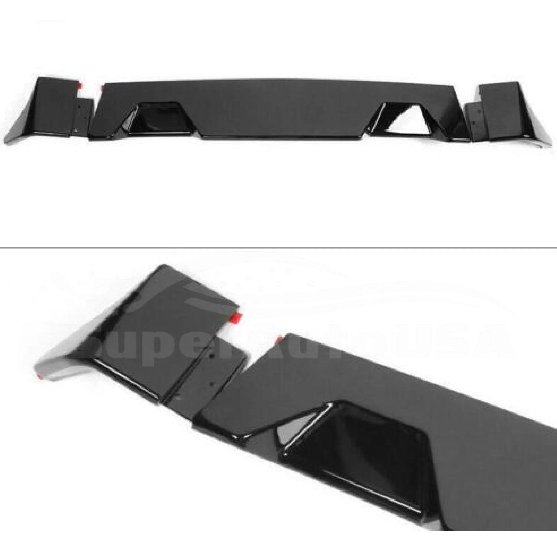 Fit 2014-2021 Toyota Tundra Rear Protector Truck Cab Spoiler (Gloss Black) - Image 5